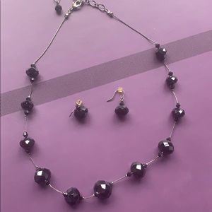 Matching necklace and earring set